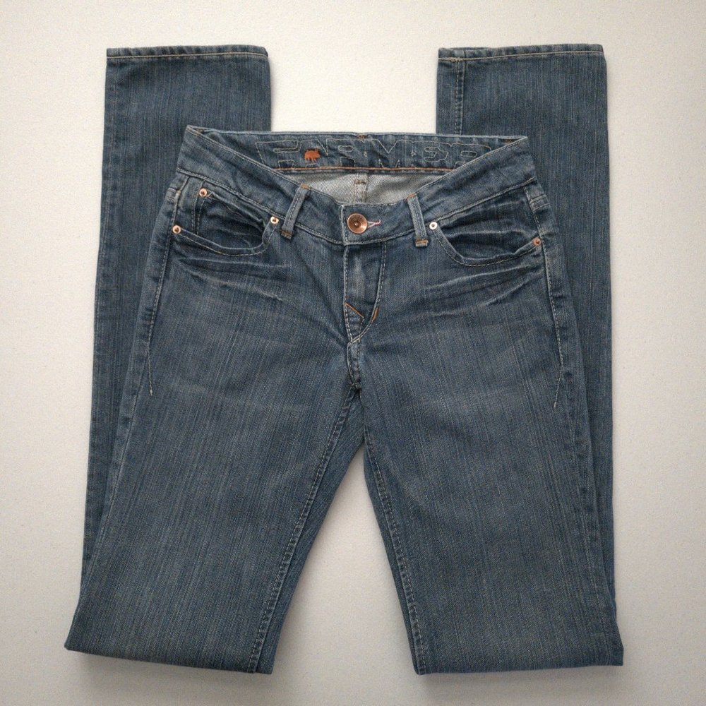 FARMER INDUSTRY mid wash jean